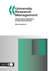 book University Research Management : Developing Research in New Institutions