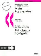 book Main aggregates, 1992-2003 = Principaux agrégats, 1992-2003.