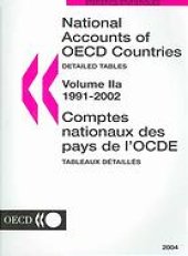 book National Accounts of OECD Countries Volume II (a and b) 1991-2002 Detailed Tables.