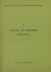 book Council of ministers resolutions. X