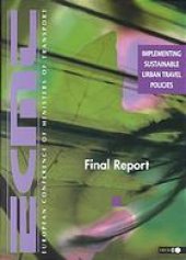 book Final report : implementing sustainable urban travel policies