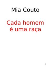 book Cada homem é uma raça