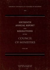 book Sixteenth annual report and resolutions of the council of ministers, 1969