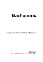 book Erlang Programming. A Concurrent Approach to Software Development