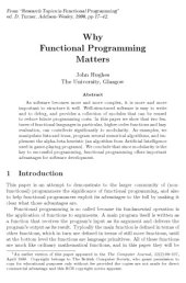 book Why Functional Programming matters    (2008)