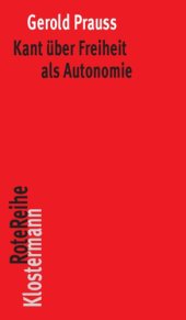 book Kant über Freiheit als Autonomie