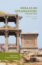 book India as an Organization: Volume Two: The Reconstruction of India