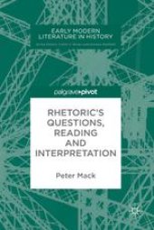 book Rhetoric’s Questions, Reading and Interpretation