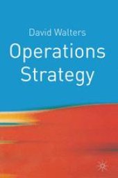 book Operations Strategy: A Value Chain Approach