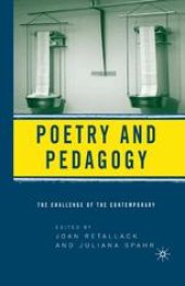 book Poetry and Pedagogy: The Challenge of the Contemporary