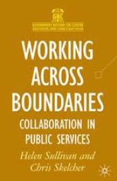 book Working Across Boundaries: Collaboration in Public Services