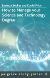 book How to Manage your Science and Technology Degree