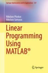 book Linear Programming Using MATLAB®