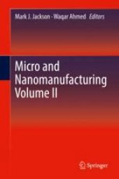 book Micro and Nanomanufacturing Volume II