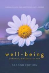 book WELL-BEING: Productivity and Happiness at Work