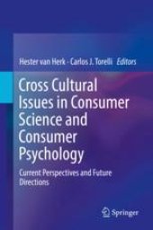 book Cross Cultural Issues in Consumer Science and Consumer Psychology: Current Perspectives and Future Directions