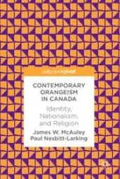 book Contemporary Orangeism in Canada: Identity, Nationalism, and Religion