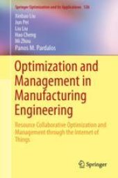 book Optimization and Management in Manufacturing Engineering: Resource Collaborative Optimization and Management through the Internet of Things