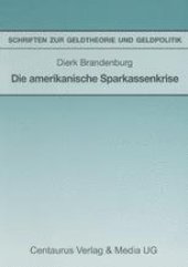 book Die amerikanische Sparkassenkrise