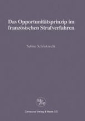 book Das Opportunitätsprinzip im französischen Strafverfahren