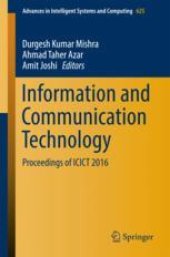 book Information and Communication Technology : Proceedings of ICICT 2016