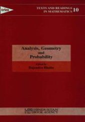 book  Analysis, Geometry and Probability: Essays in honour of K. R. Parthasarathy