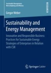 book  Sustainability and Energy Management: Innovative and Responsible Business Practices for Sustainable Energy Strategies of Enterprises in Relation with CSR