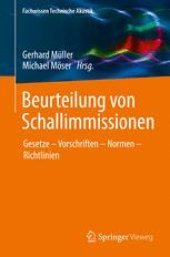 book Beurteilung von Schallimmissionen: Gesetze – Vorschriften – Normen – Richtlinien