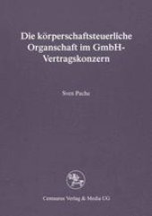 book Die körperschaftsteuerliche Organschaft im GmbH-Vertragskonzern