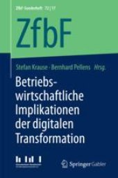 book Betriebswirtschaftliche Implikationen der digitalen Transformation