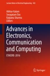 book Advances in Electronics, Communication and Computing: ETAEERE-2016