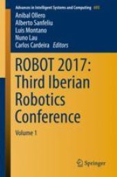 book ROBOT 2017: Third Iberian Robotics Conference: Volume 1