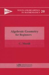 book Algebraic Geometry for Beginners