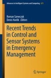 book Recent Trends in Control and Sensor Systems in Emergency Management