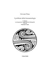 book Il problemi della fenomenologia