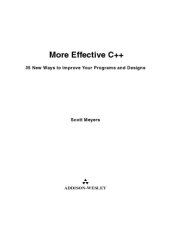 book More effective C++   35 new Ways to improve your Programs and Designs