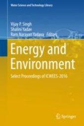 book Energy and Environment: Select Proceedings of ICWEES-2016