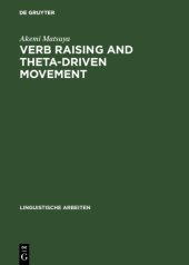 book Verb Raising and Theta-Driven Movement