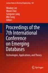 book  Proceedings of the 7th International Conference on Emerging Databases: Technologies, Applications, and Theory