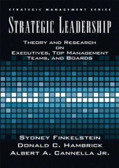 book Strategic Leadership: Theory and Research on Executives, Top Management Teams, and Boards