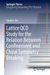 book  Lattice QCD Study for the Relation Between Confinement and Chiral Symmetry Breaking