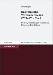 book Das römische Vorzeichenwesen (753-27 v. Chr.): Quellen, Terminologie, Kommentar, historische Entwicklung