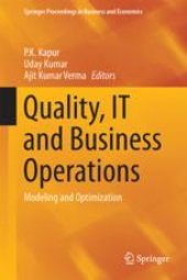 book Quality, IT and Business Operations: Modeling and Optimization