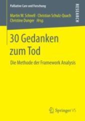 book 30 Gedanken zum Tod: Die Methode der Framework Analysis