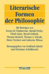 book Literarische Formen der Philosophie