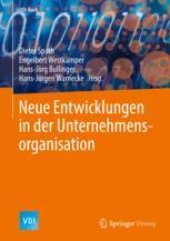 book Neue Entwicklungen in der Unternehmensorganisation