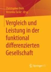 book Vergleich und Leistung in der funktional differenzierten Gesellschaft