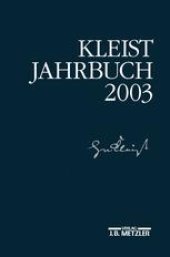 book Kleist-Jahrbuch 2003