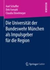 book Die Universität der Bundeswehr München als Impulsgeber für die Region