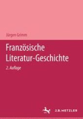 book Französische Literatur-Geschichte